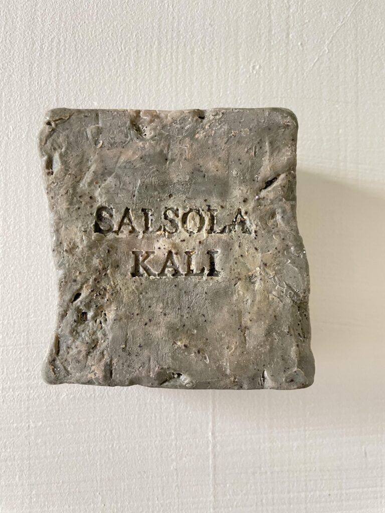 Basalt volcanic soap scented with bergamot, black pepper, and vetiver root.