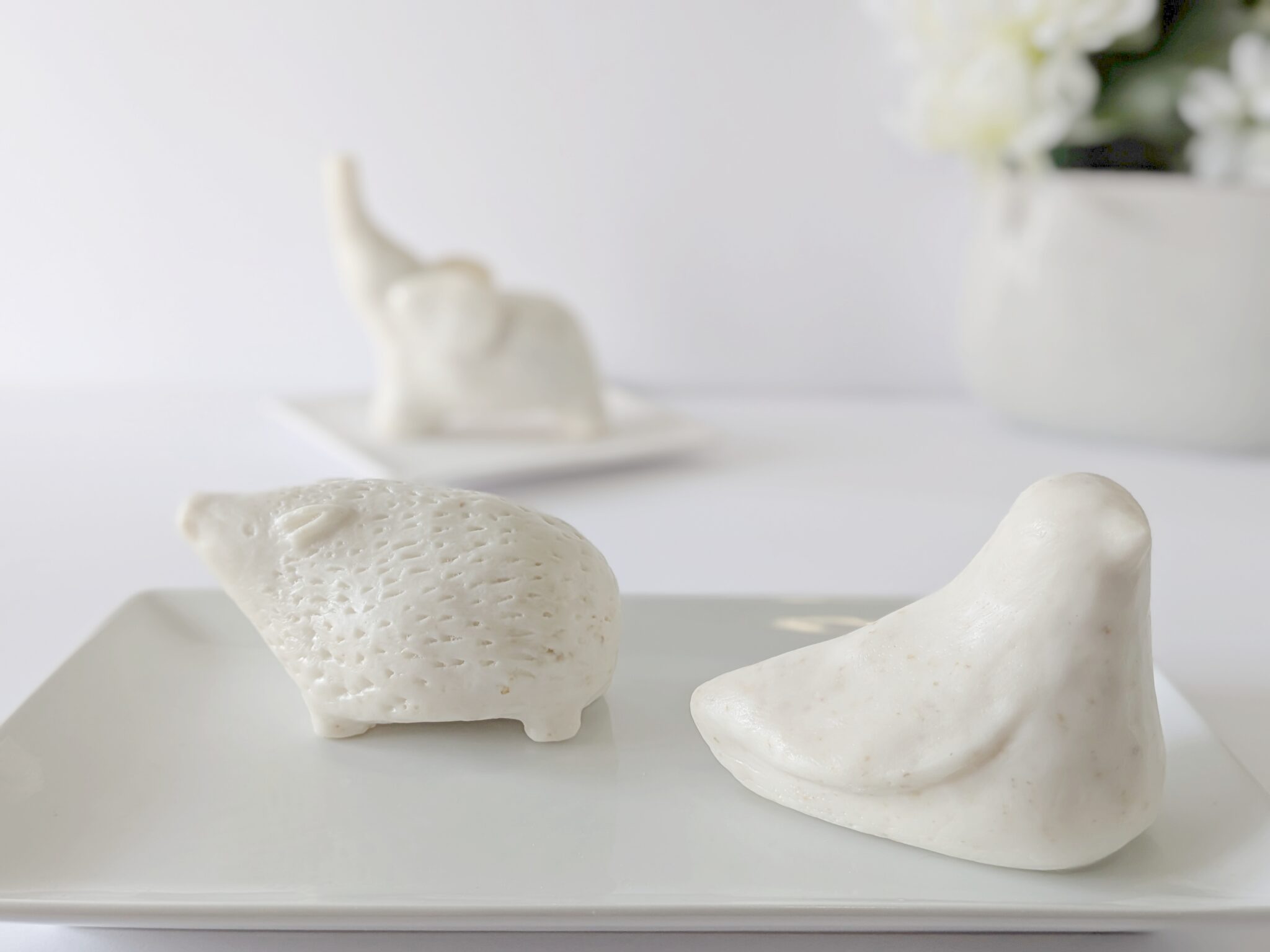 Premium bathroom decor gift: decorative sculptural soaps from the Salsola Kali Animalia line.