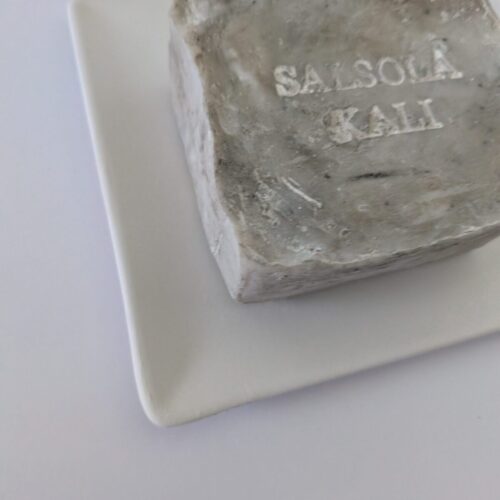 Dry cedar and juniper berry scented Granite mineral soap by Salsola Kali.