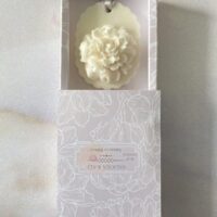 Cashmere musk and sandalwood scented ivory rose soap, a beautiful birthday gift.