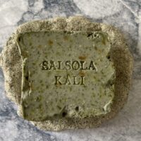 Fresh green fig and thyme scented Illite mineral soap by Salsola Kali.