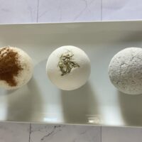 Salsola Kali's frothy bath truffle collection, a premium gesture for holidays.