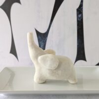 Sculptural animal soap gift featuring a rich smoky amber and saffron scent.