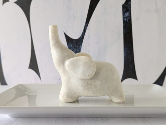 Salsola Kali Loxodonta elephant soap: a stately sculptural gift for her.