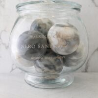 Premium Nero Sand Strata layered soap spheres, an exquisite gift for home decor.