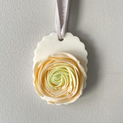 Rosewater and almond blossom scented flower soap, an exquisite gift for her.