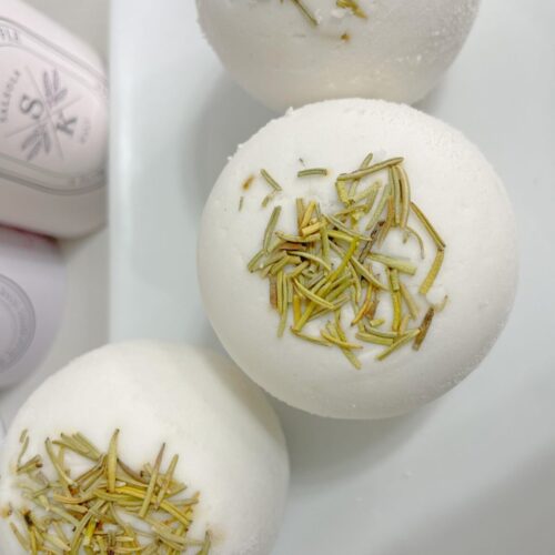 Rosemary and Sugared Figs bath truffle: an exquisite spa like gift.