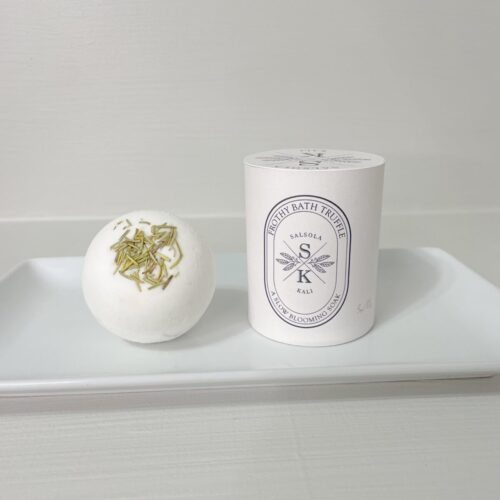 Luxury scented Rosemary and Sugared Figs bath truffle, a curated gift for her.