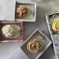 Hanging sculptural flower soap, an exquisite Mother's Day gesture for the bath.