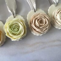 One-of-a-kind hanging sculptural soap, an exquisite gesture for a milestone birthday.