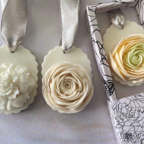 Exquisite Sabon Ribbon soap by Salsola Kali, a beautiful and functional bath accent.