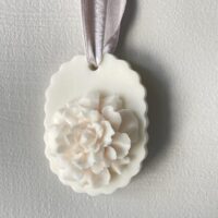 Timeless blush pink rose soap by Salsola Kali, a one-of-a-kind bathroom sculpture.
