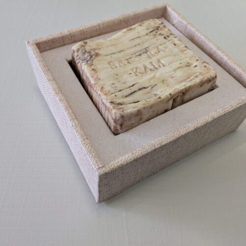Salsola Kali Birch mineral soap inspired by the texture of birch bark.