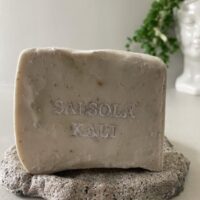 Pure Clay soap scented with petitgrain, bergamot, and fresh herbs.