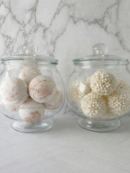 Marble themed soap spheres, a one-of-a-kind Mother's Day gift for her.