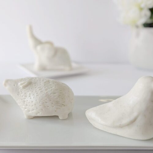 Premium bathroom decor gift: decorative sculptural soaps from the Salsola Kali Animalia line.