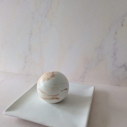 Premium mineral-scented Sandstone soap spheres for a sophisticated bath ritual.